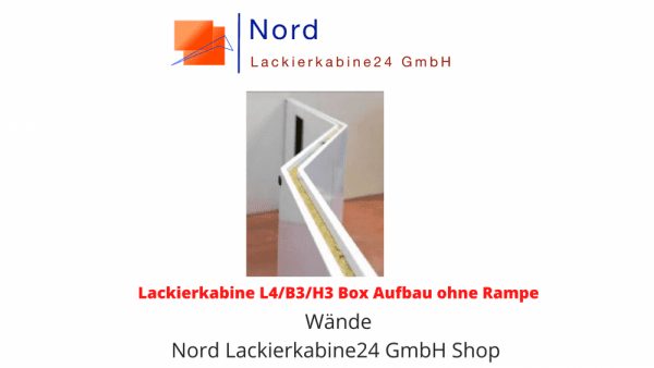 Lackierkabine L4/B3/H3 Box Aufbau ohne Rampe Wände Nord Lackierkabine GmbH Shop Lackierkabine Kaufen L4/B3/H3
