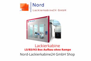 Lackierkabine L5/B3/H3 Box Aufbau ohne Rampe  Nord Lackierkabine24 GmbH Shop  Lackierkabine Kaufen L5/B3/H3