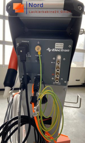 Gebraucht Pulverbeschichtungsanlage Electron Master-M manuelle Einstellung (MultiColor) Rückwand Nord-Lackierkabine24 GmbH