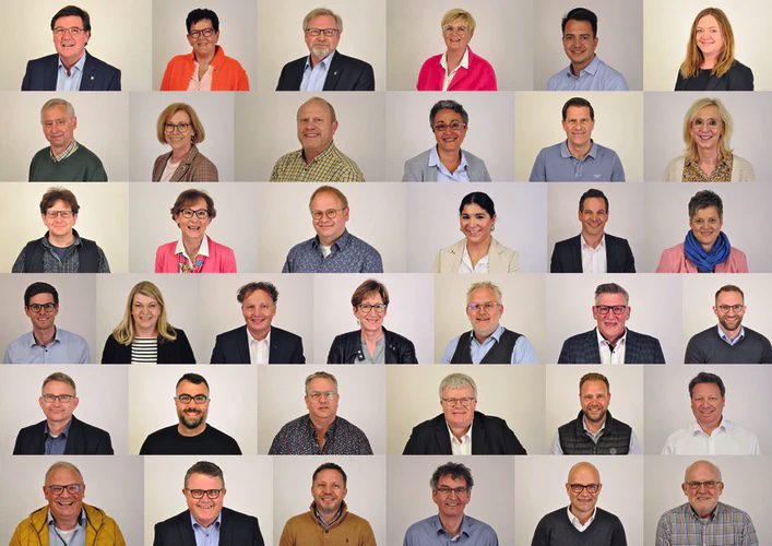 26 Männer, 11 Frauen: die Kandidaten der CDU Lohne für die Kommunalwahl 2021. Foto: CDU-Stadtverband Lohne Nord-Lackierkabine24 GmbH