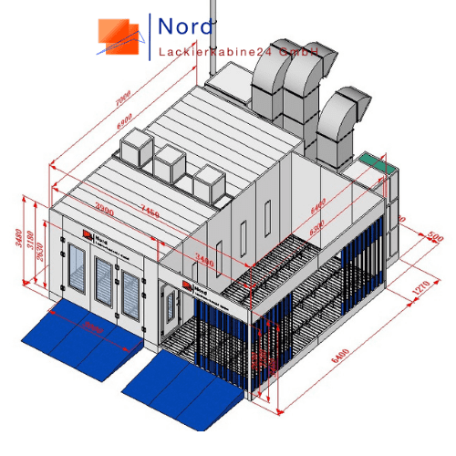 Angebot NL-PS-B1 Vorbereitungsplatz Lackieren Nord-Lackierkabine24 GmbH