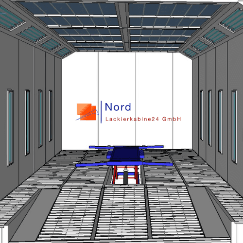 NL9000-7 Meter Pneumatik+Lift Schlüsselfertige Lackierkabinen-Qualitativ