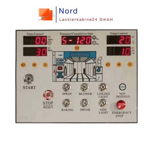 Vorbereitungsplatz Lackieren Optional Analoge Steurung Nord-Lckierkabine24 GmbH