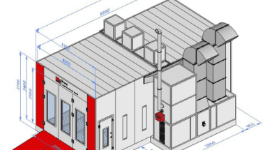 Lackieranlagen hersteller Schlüsselfertige Lackierkabine+Qualitativ