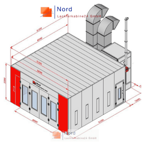 Lackierkabine preis Schlüsselfertige Lackierkabine+Qualitativ