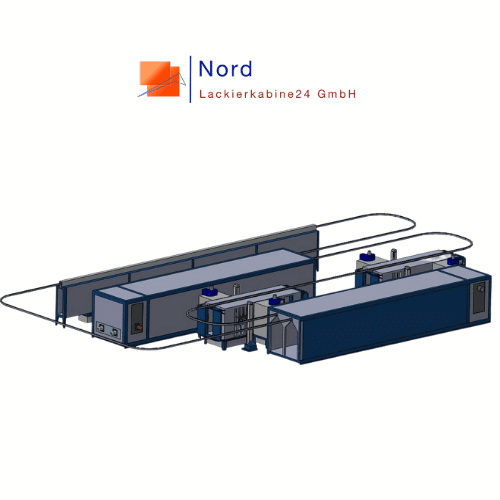 PULVERBESCHICHTUNG ANLAGE MIT VORBEHANDLUNG Nord-Lackierkabine24 GmbH